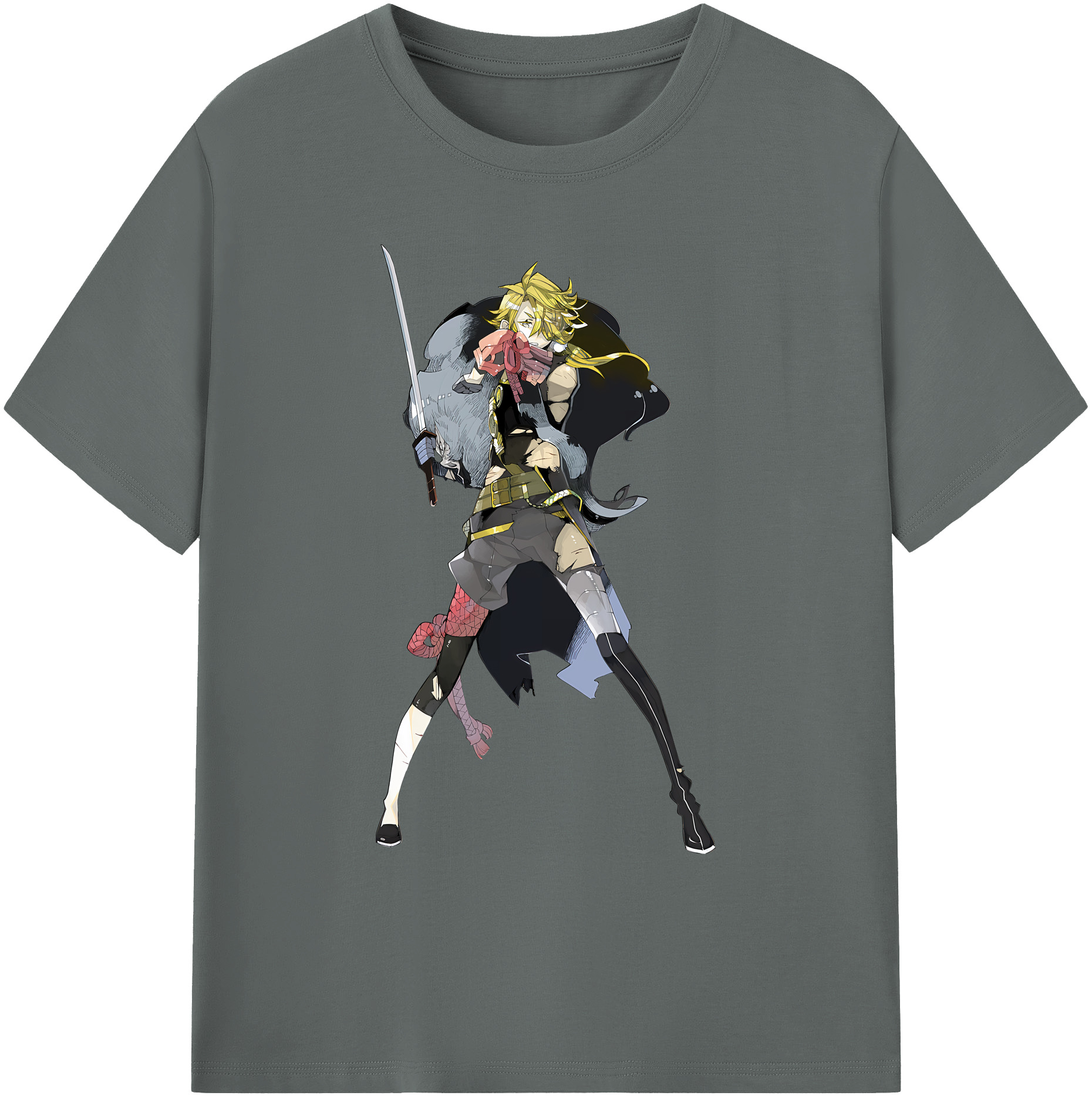 （画像用） 刀剣乱舞 Touken Ranbu 綿100％ メンズ半袖Tシャツ｜肌触りやわらか＆通気性